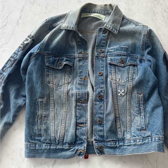 Off White Impressionism Jean Jacket - Picture 2 of 2
